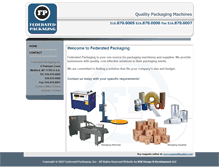 Tablet Screenshot of federatedpackaging.com